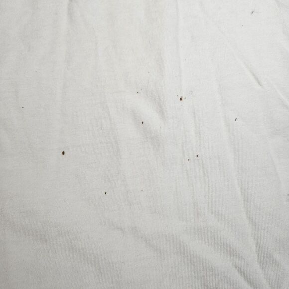 Vintage My World Does Revolve Around Softball Royal Avalon White Large Stained - Picture 3 of 7